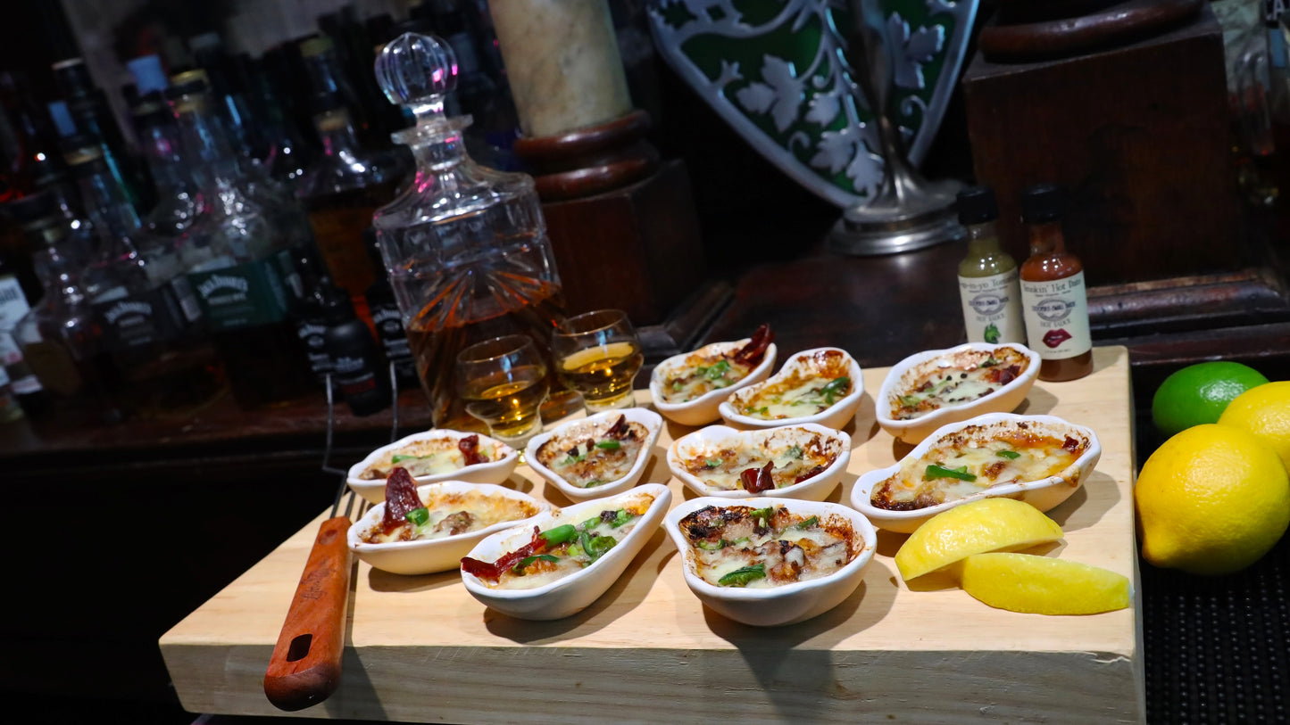 Ceramic oyster shells cookware set (12 shells)